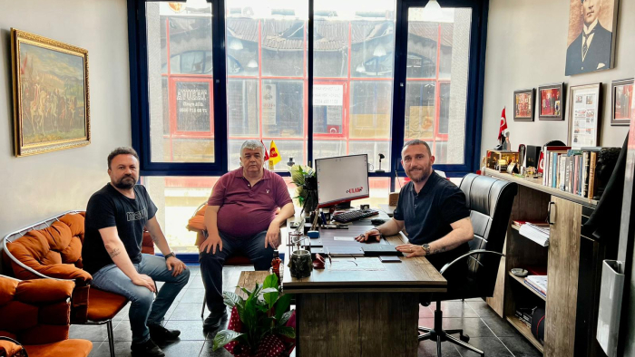 BAŞKAN AYHAN CAN’DAN EDİRNE ULAK GAZETESİ’NE ZİYARET